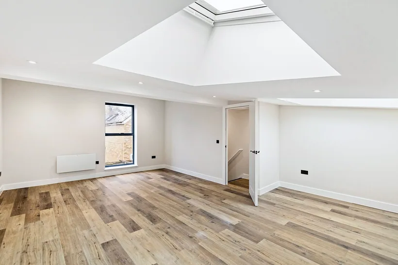 Bright open space with large roof lantern, developer photography London