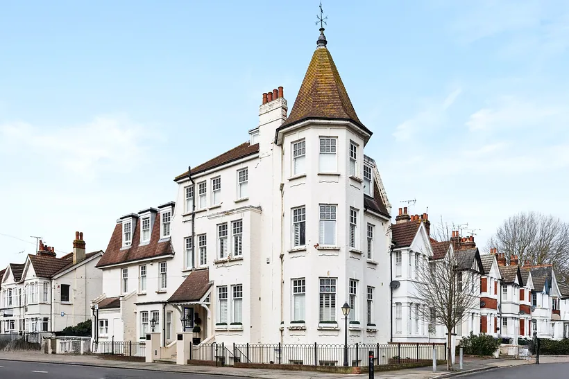 Period house with a turret, estate agent photography London